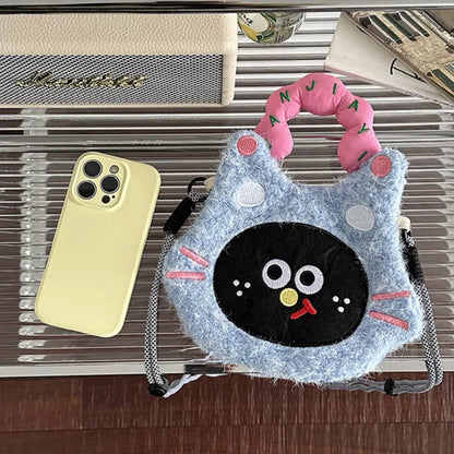 Sarah Express Women's Cartoon Plush Crossbody Bag Black ONESIZE