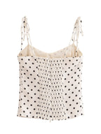 Sarah Express Women's Printed Smocked Cami Top