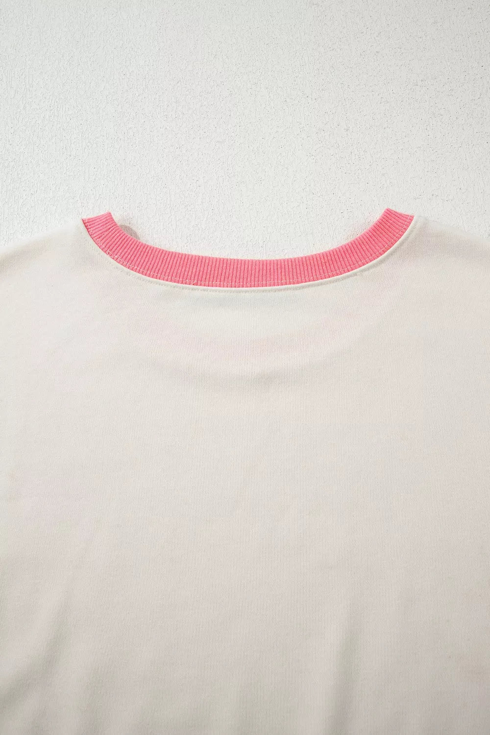 Sarah Express Women's Color Block Striped Patchwork Dolman Slit Sweatshirt