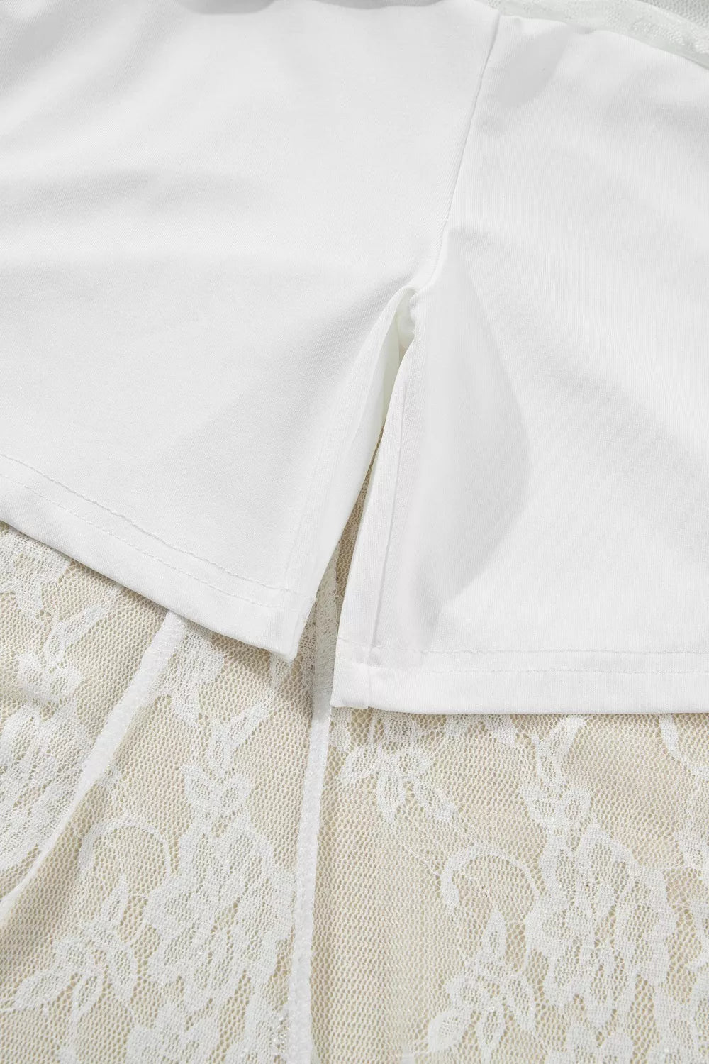 Sarah Express Women's Sheer Floral Lace Flowy Maxi Skirt