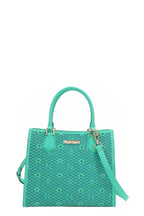 Sarah Express Women’s Structured Monogram Print Tote Bag Vegan Leather