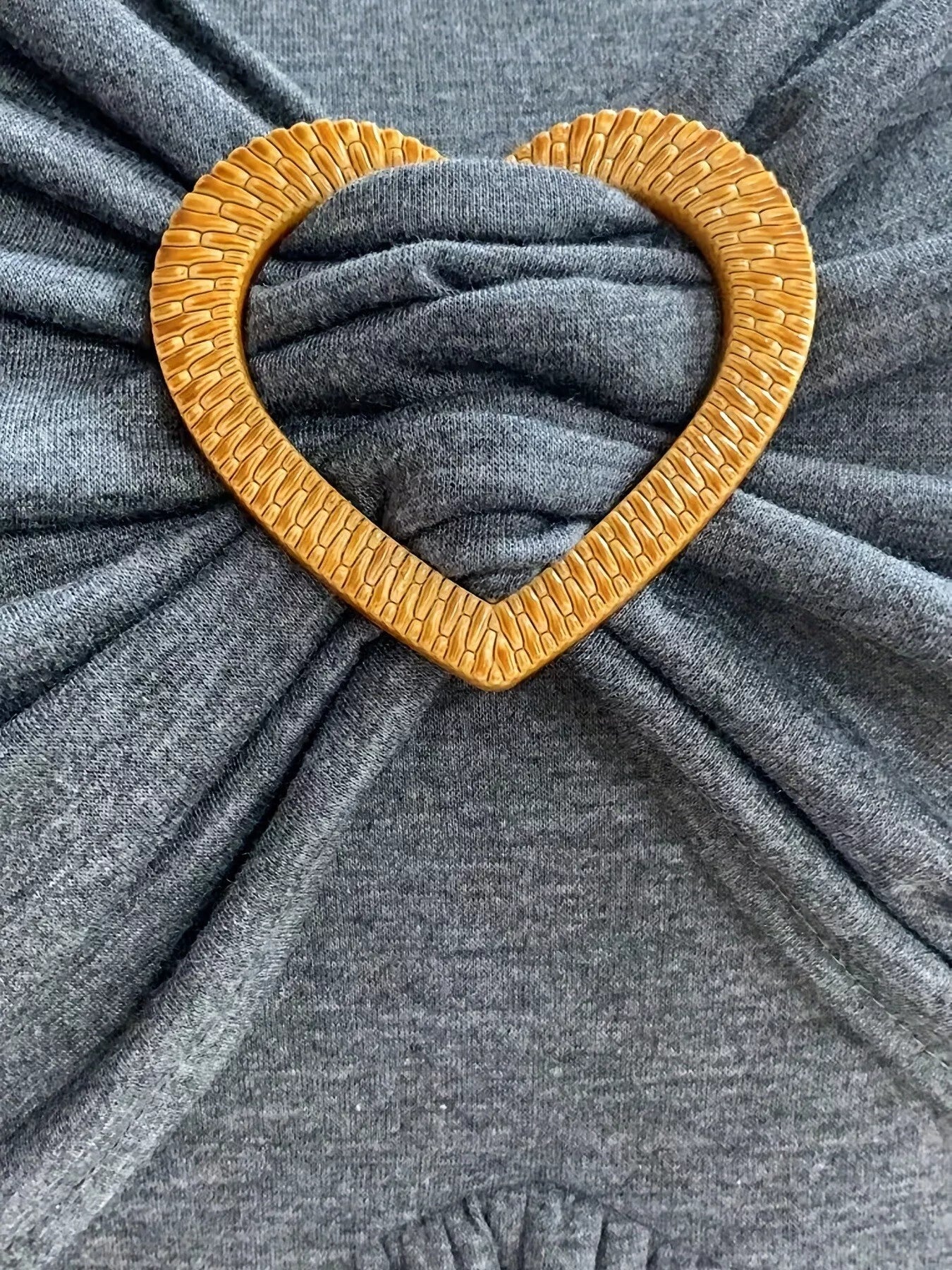 Sarah Express Plus Size Heart Buckle Ruffle Layered Blouse - Women's Elegant Statement Top