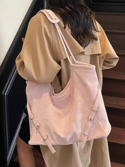 Sarah Express Women's Faux Leather Tote Bag - Large Shoulder Bag Handbag