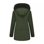 Trendsi Full Size Fur Hooded Warm Winter Parka Outerwear Plus Size