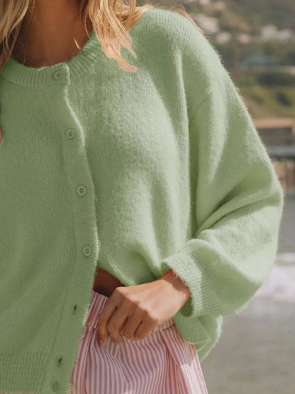 Sarah Express Women's Button-Down Knit Cardigan