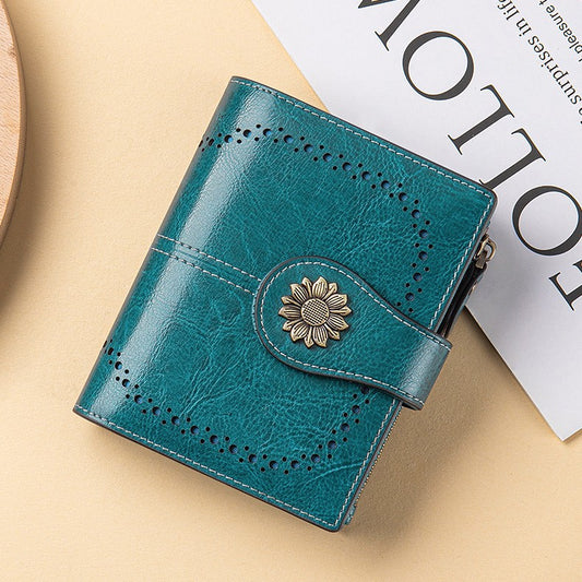 Sarah Express Anti-Theft RFID Blocking Leather Card Holder Wallet