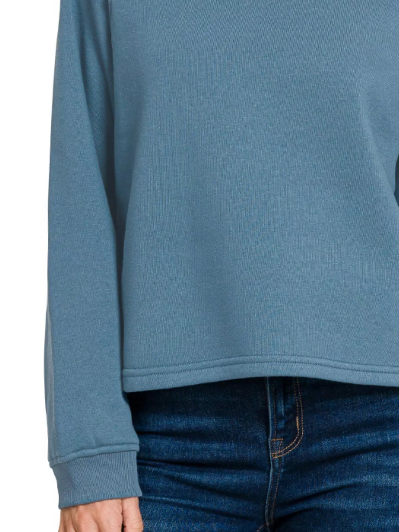 Sarah Express Women’s Oversized Fleece Raglan Sweatshirt Casual Fall Winter