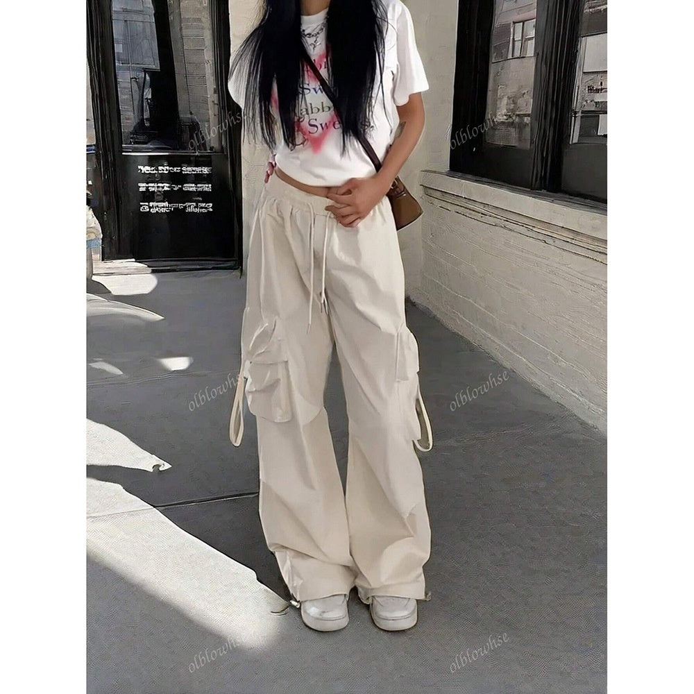 Sarah Express High Waist Quick Drying Retro Casual Pants