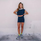 Sarah Express Women's Sleeveless Athletic Set Tank Top and Shorts Activewear