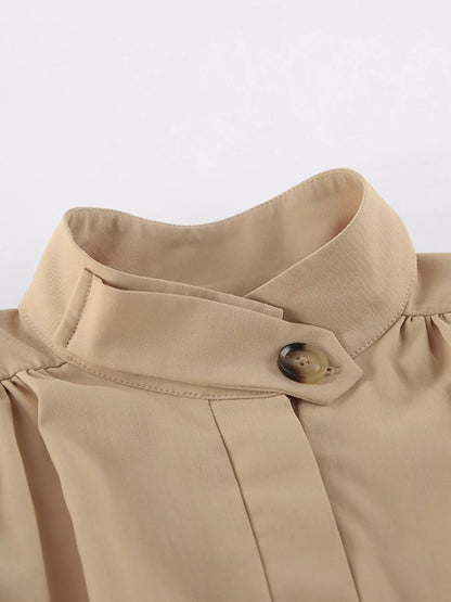 Sarah Express Women's Puff Sleeve Cropped Jacket