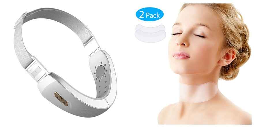 Sarah Express LED Photon Therapy Face Massager - V-Shape Lifting Facial Massager with EMS Microcurrent & Blue Light
