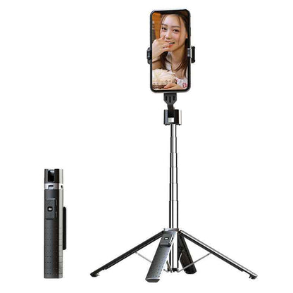 Sarah Express Bluetooth Selfie Stick Tripod with LED Fill Light - Extendable Phone Holder Stand 1 Style USB