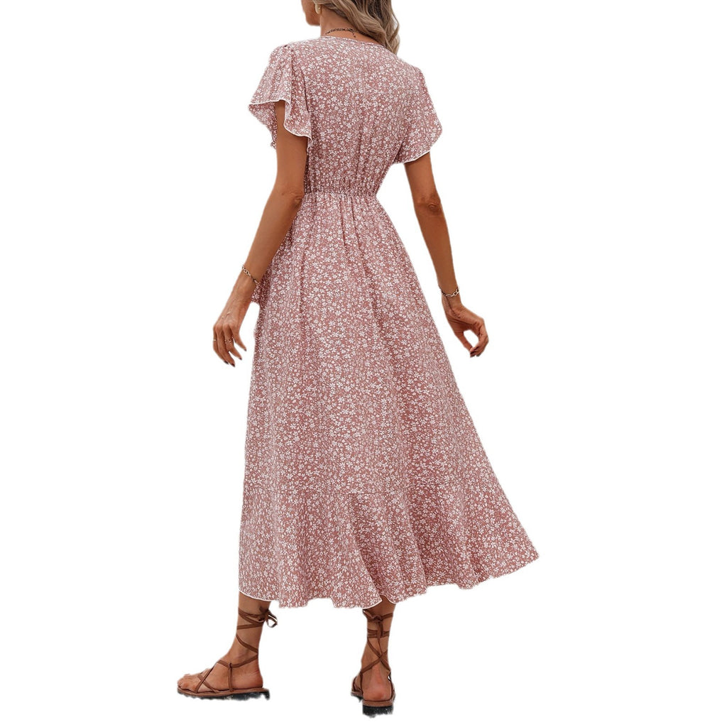 Sarah Express Floral Short Sleeve Fairy Dress Flowing Casual Summer Dress
