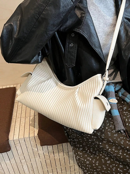 Sarah Express Women's Crossbody Bag - Adjustable Strap PU Leather Shoulder Purse