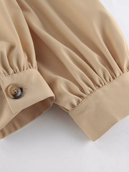 Sarah Express Women's Puff Sleeve Cropped Jacket