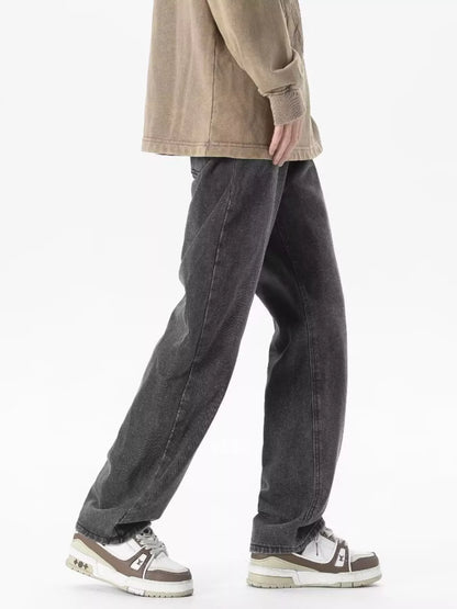 Sarah Express Women's Vintage Wash Loose Fit Jeans Plus Size