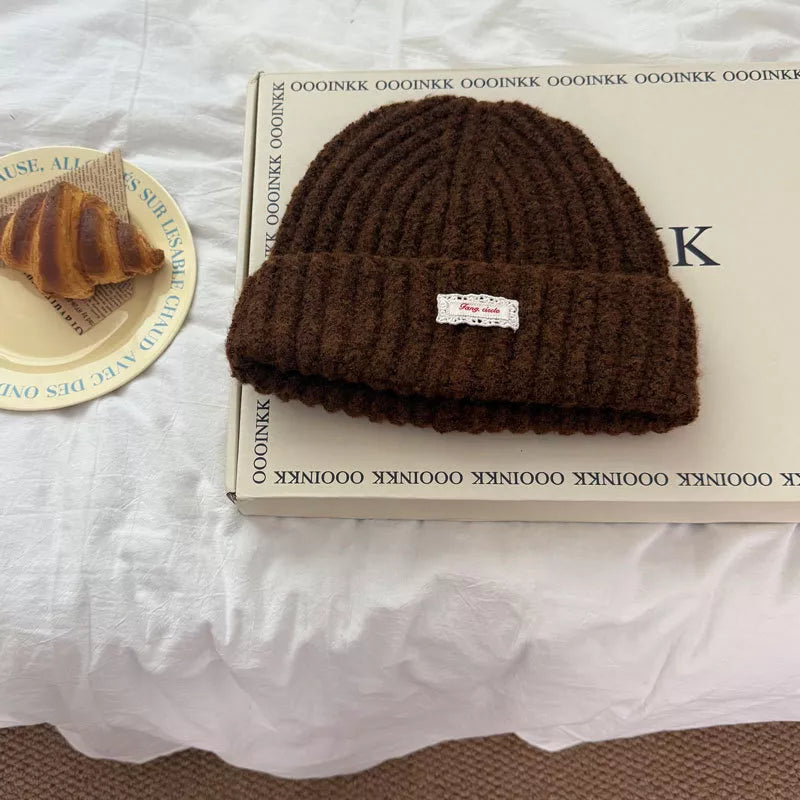 Sarah Express Women's Warm Knitted Beanie Hat Brown ONESIZE