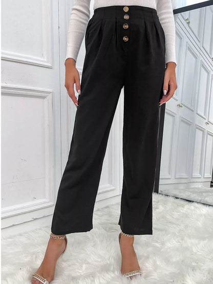 Sarah Express Women's High Waist Wide Leg Pants