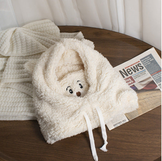 Sarah Express Fleece-Lined Winter Hat with Ear Protection and Neck Warmer