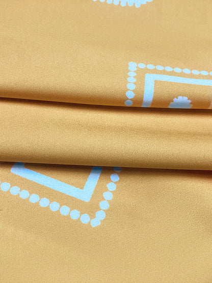 Sarah Express Women's Notched 3/4 Sleeve Midi Dress