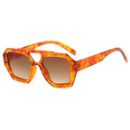 Women's Leopard Print Oversized Sunglasses UV400 Protection