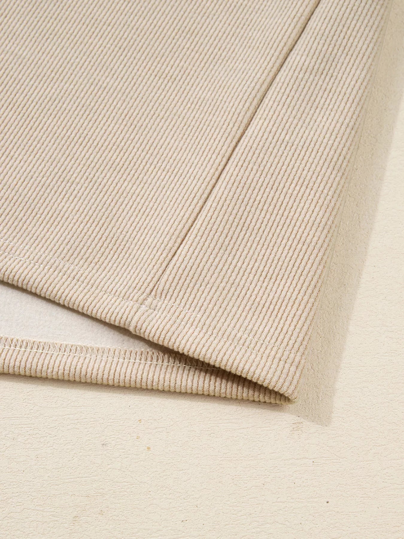 Sarah Express Women's Lace Drawstring Hoodie and High Waist Pants Corduroy Suit