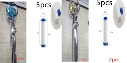 Sarah Express Turbo Propeller Shower Head - 360° High Pressure Water Saving Rainfall Showerhead Set15
