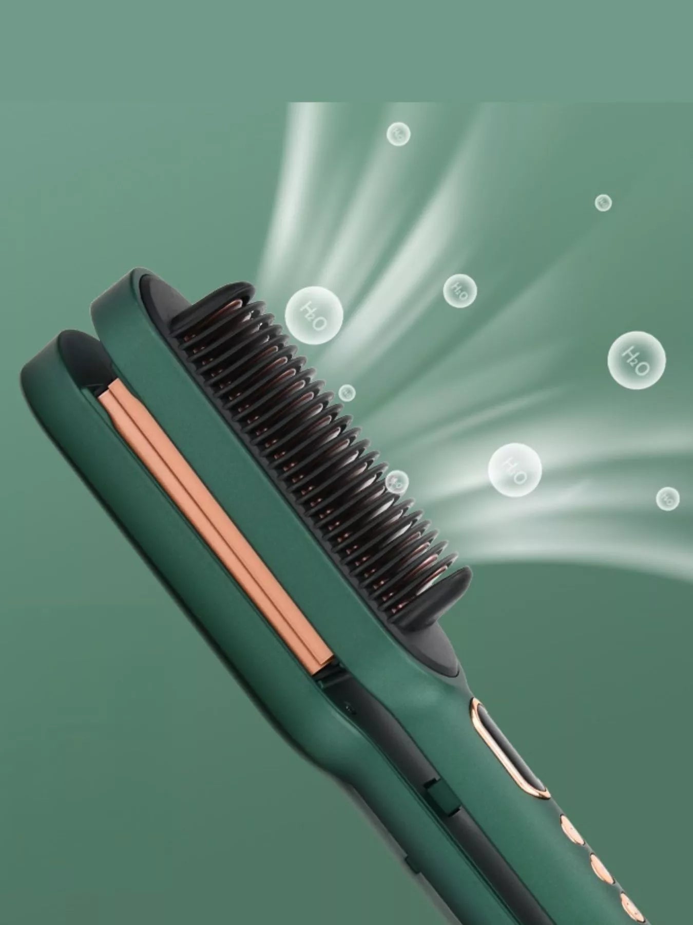 Sarah Express 2-in-1 Hair Straightening Curling Comb Portable