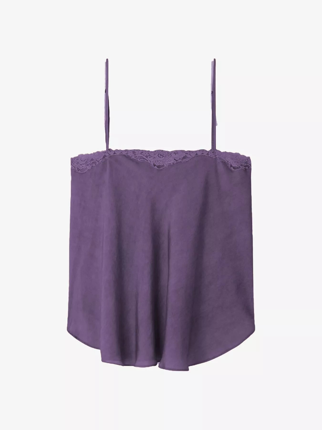 Sarah Express Women's Lace Trim Flowy Cami Top