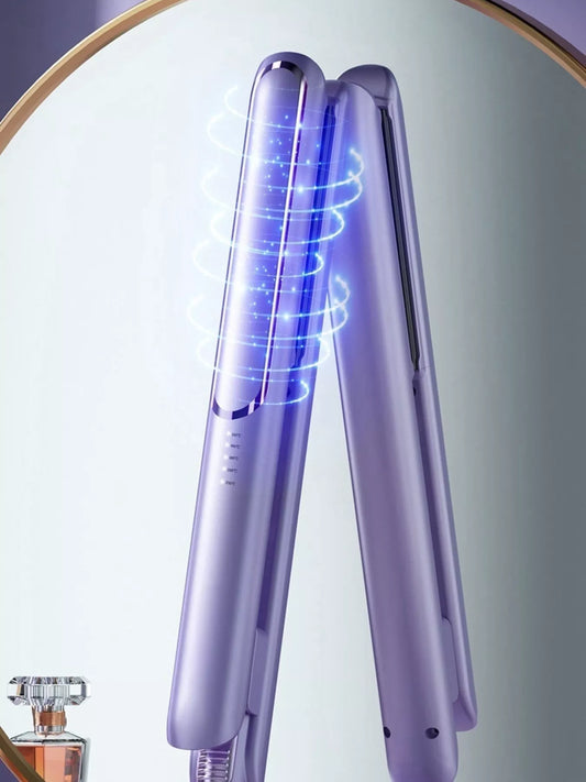 Sarah Express Portable Rechargeable Hair Straightener - 2-in-1 Curling & Straightening Iron