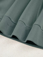 Sarah Express Women's Notched Raglan Sleeve Sweatshirt with Lace Detail