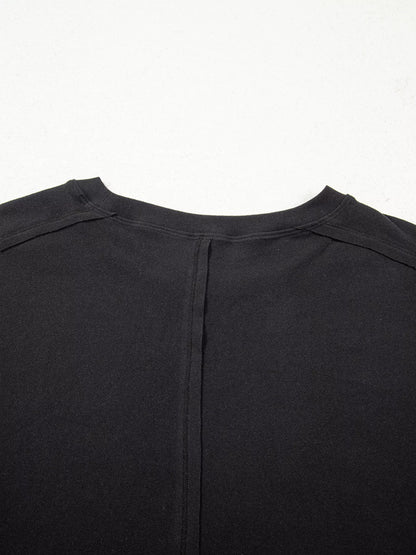 Sarah Express Women's Solid Color Bow Textured Patchwork Long Sleeve Top