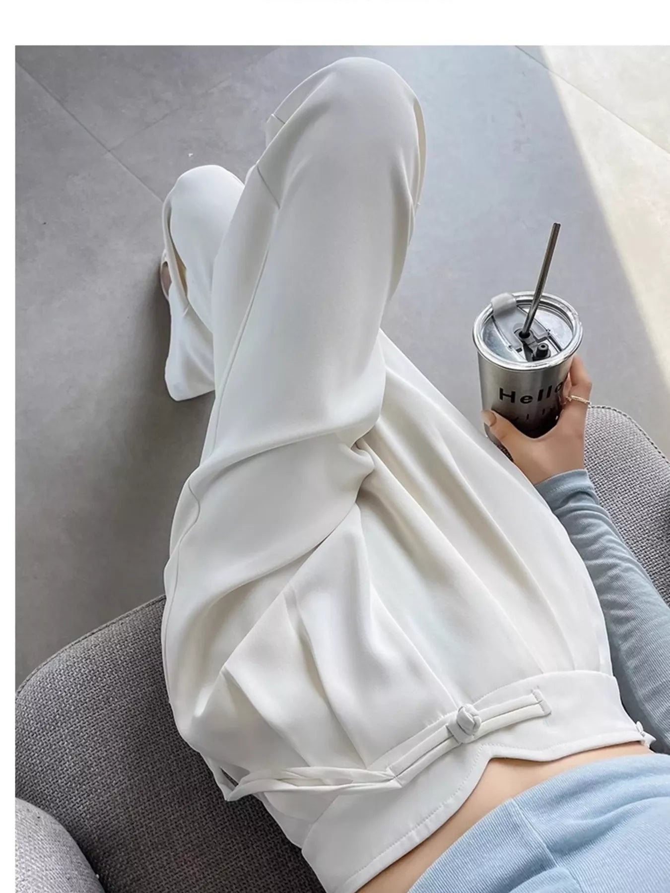 Sarah Express Women's High-Waisted Wide-Leg Pants