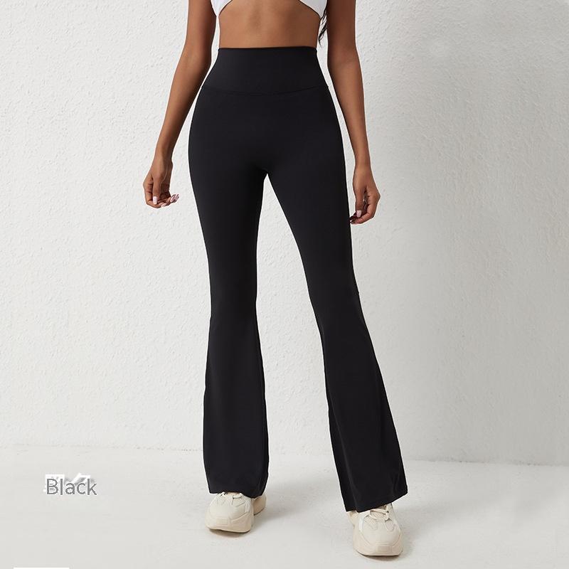 Sarah Express High Waist Wide Leg Fitness Pants Sculpting Nylon Blend