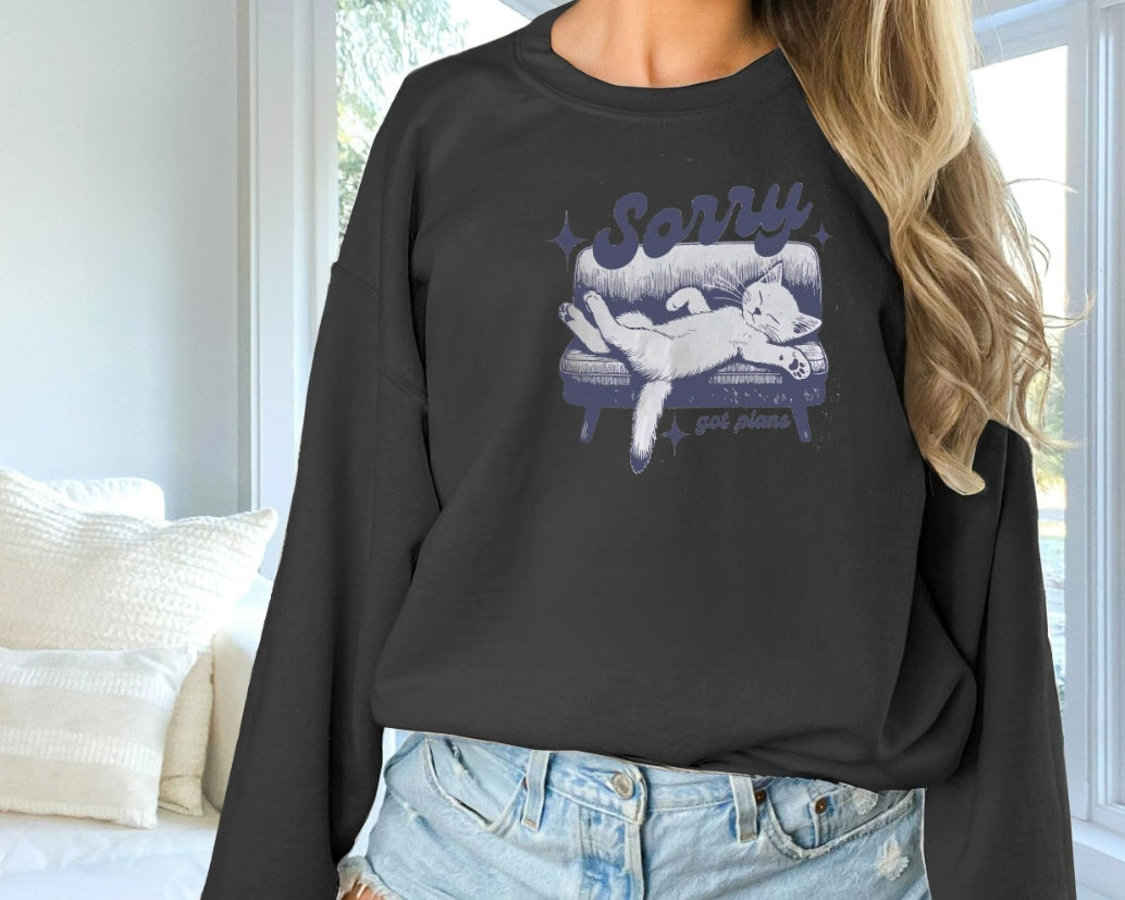 Sarah Express Women's Long Sleeve Hoodie Sweatshirt - Solid Color Pullover Top