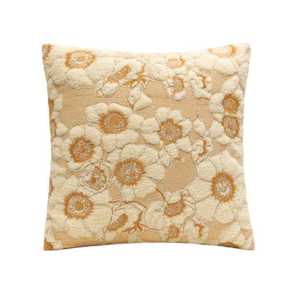 Sarah Express French Vintage Sunflower Pillow Cover - Decorative Cotton Throw Pillow Case Sunflower square pillow 45x45cm