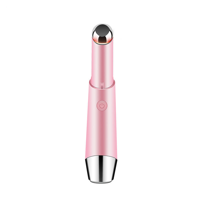 Sarah Express Electric Eye Massager Pen - Anti-Aging Vibration Tool for Dark Circles & Wrinkles Pink USB