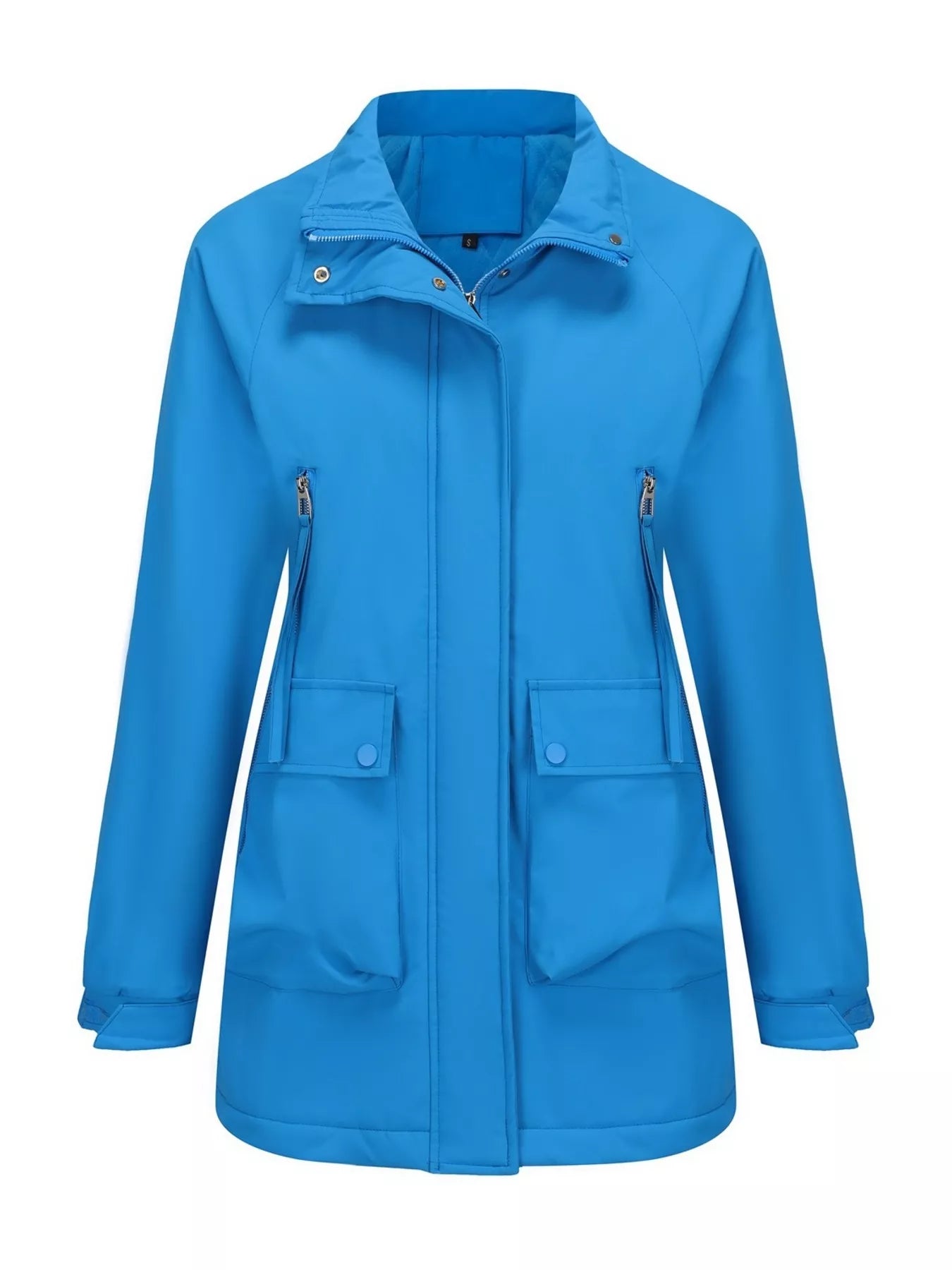 Sarah Express Women's Full Size Zip Up Hooded Parka Outerwear