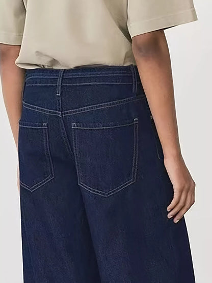 Sarah Express Women's Tied Loose Fit Flare Jeans