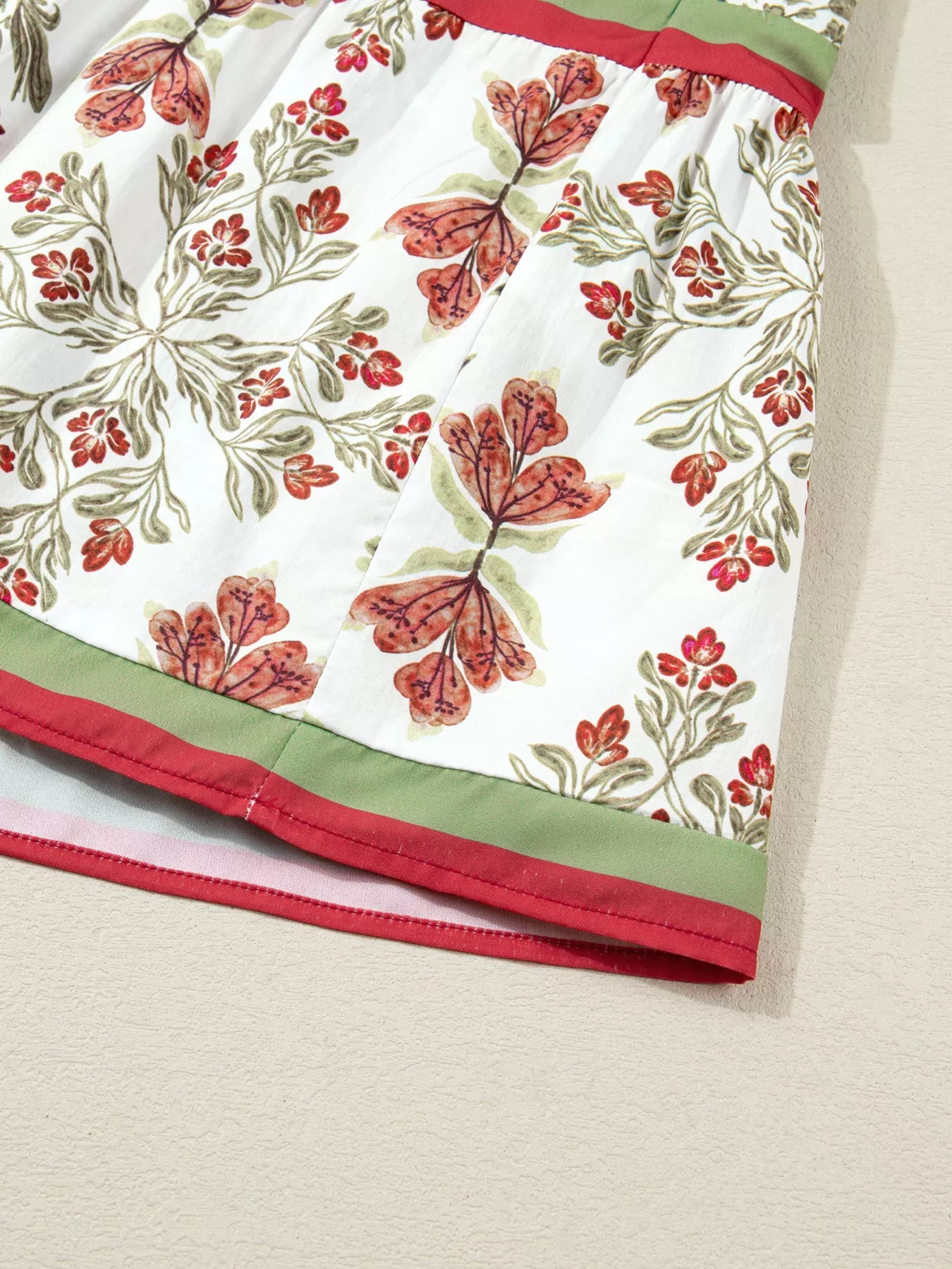 Sarah Express Women's Floral Print Long Sleeve Flared Dress with Frilled Neck - Vintage Inspired Midi Dress