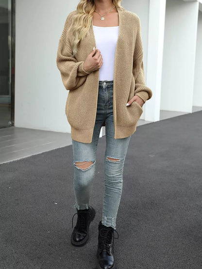 Sarah Express Women's Chunky Knit Open Front Cardigan