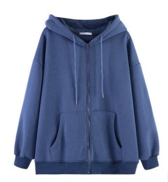 Sarah Express Women's Fleece Cardigan Jacket - Cozy Hooded Outerwear for Fall Winter Casual Wear