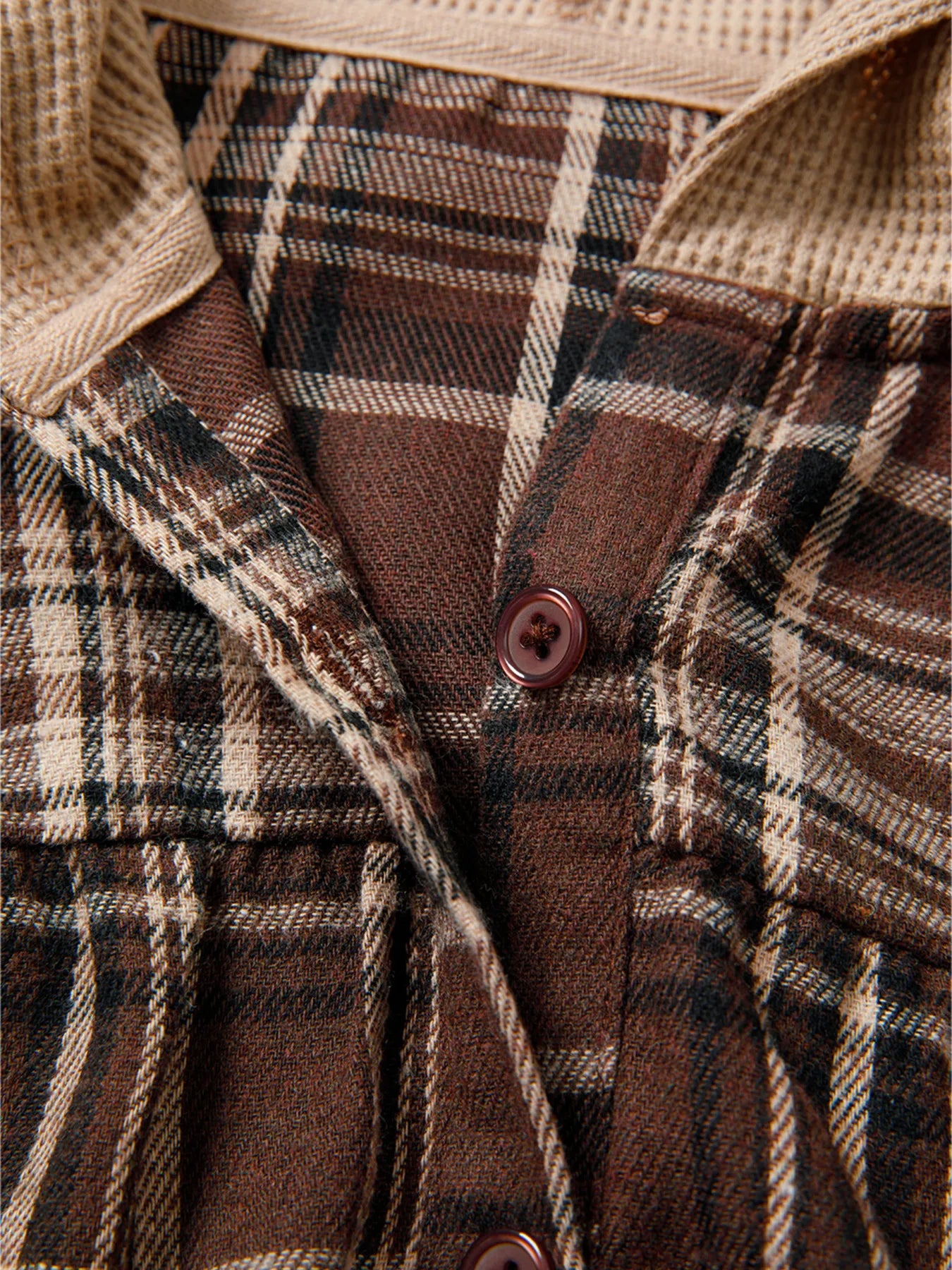 Sarah Express Women's Plaid Patchwork Long Sleeve Hooded Top