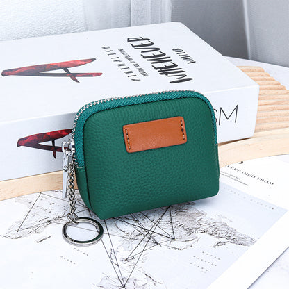 Sarah Express Mini Genuine Leather Wallet for Women – Slim Compact Bifold Card Holder Green