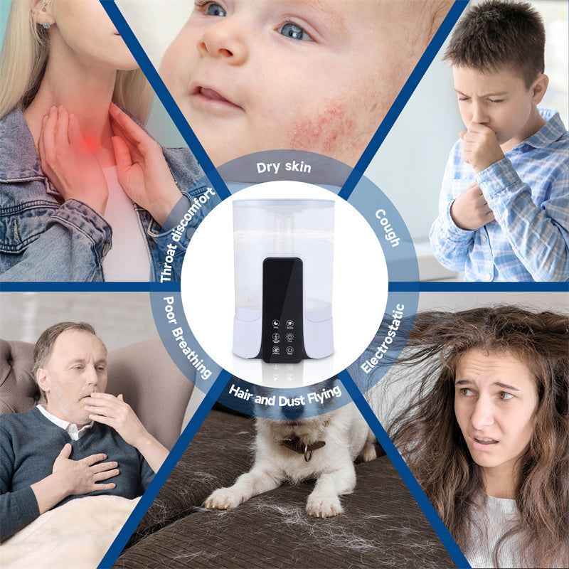 Sarah Express 6L Smart UV Humidifier with Remote Control - Intelligent Timed Heating Spray & Sterilization