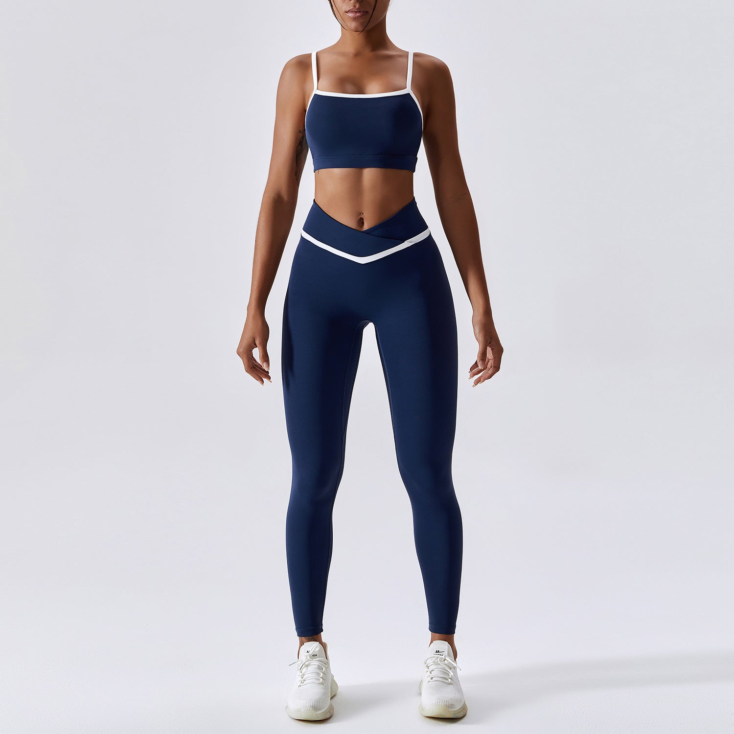Sarah Express Women's Quick-Dry Sports Bra Leggings Set - 2-Piece Fitness Activewear S-XL 4 Colors Pants or Shorts