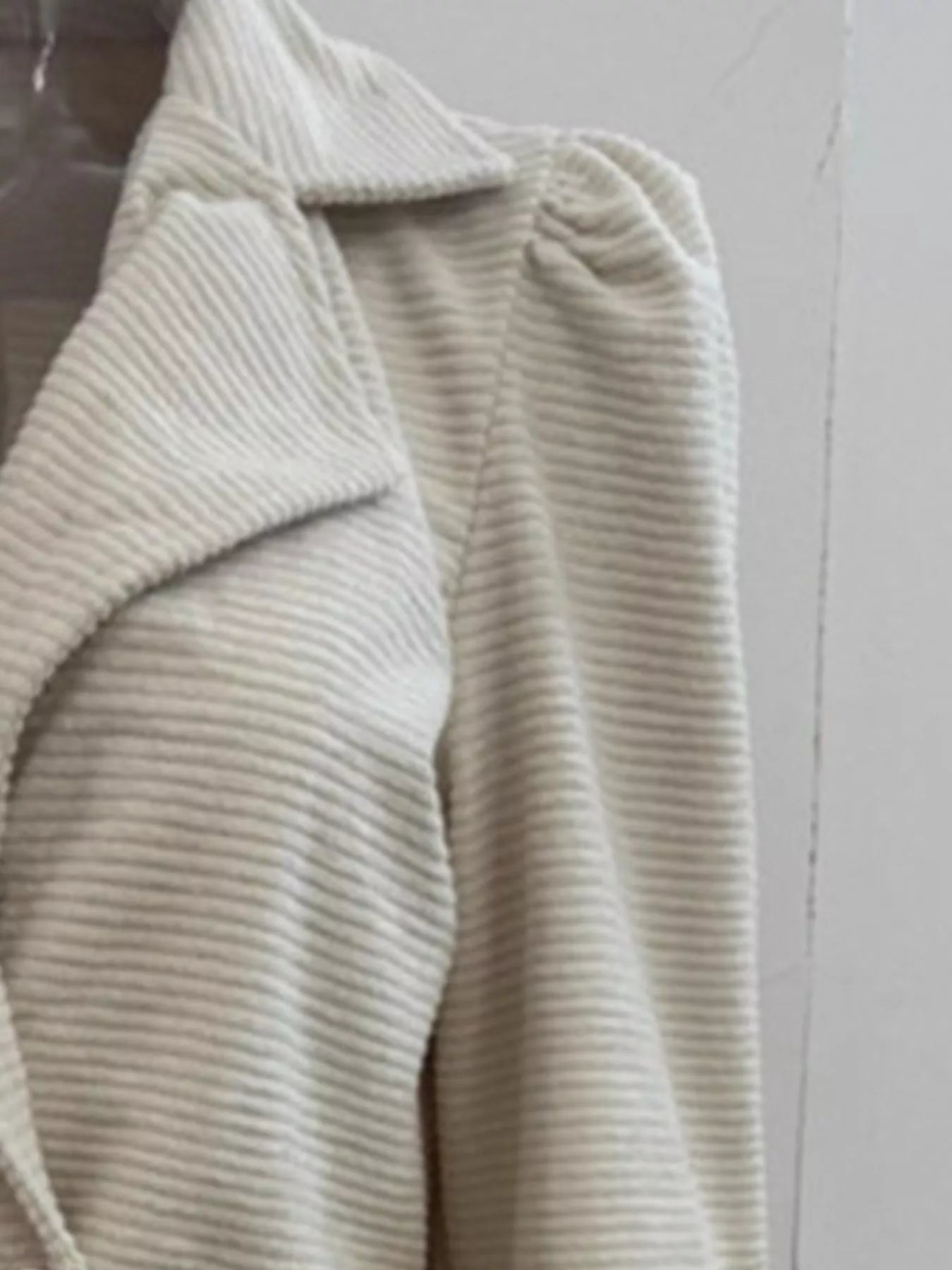 Sarah Express Women's Texture Knit Double-Breasted Blazer