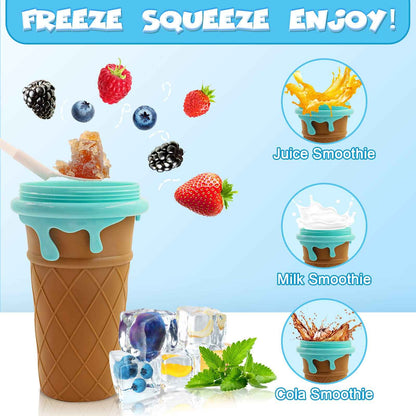 Sarah Express Quick-Freeze Slushy Maker Cup - 500ml Homemade Smoothie & Slush Ice Cream Maker