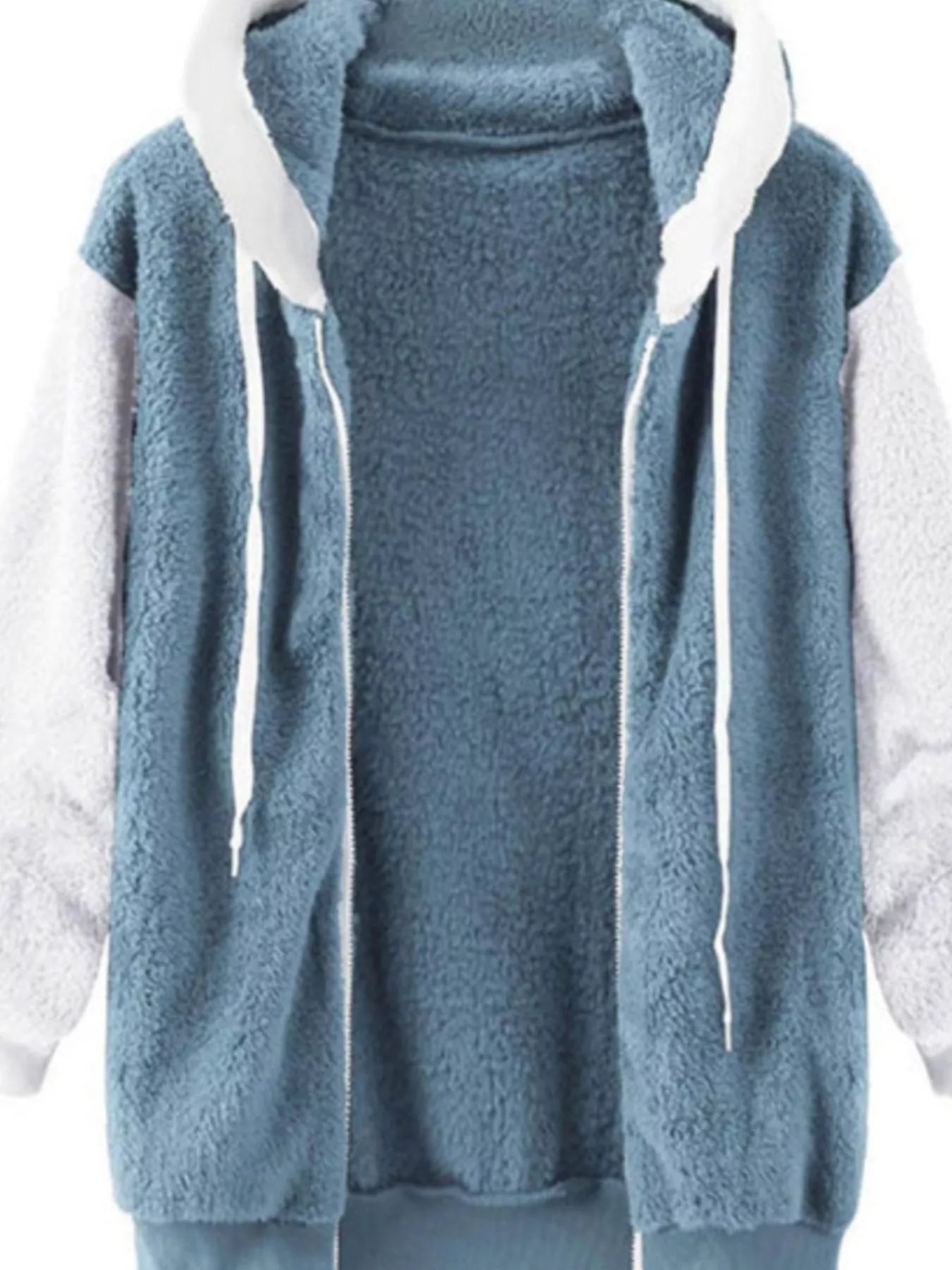 Sarah Express Women's Fleece Zip-Up Hooded Jacket