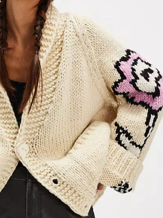 Sarah Express Women's Button Up Long Sleeve Cardigan